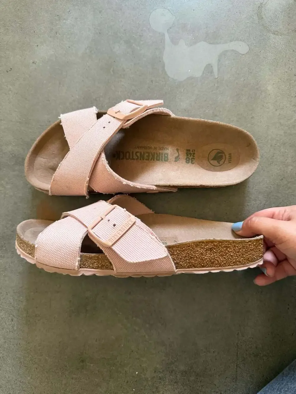 Birkenstock Siena Vegan Textile Sandals in Soft Pink